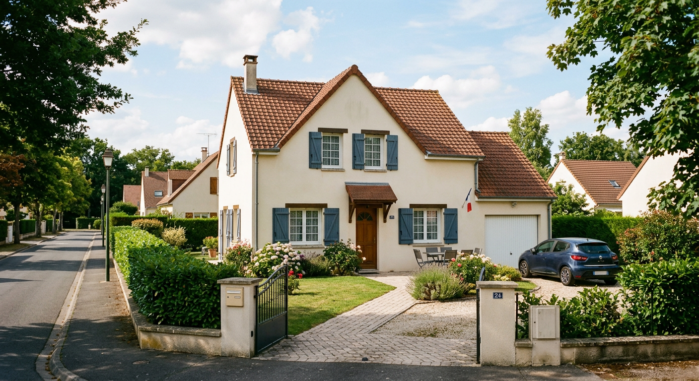 Maison familiale 4 chambres avec jardin